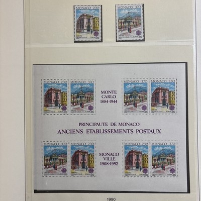 MONACO 1990 - LOT AUF FOTOS + BLÖCKE - MNH - OHNE BLÄTTER ALBUM