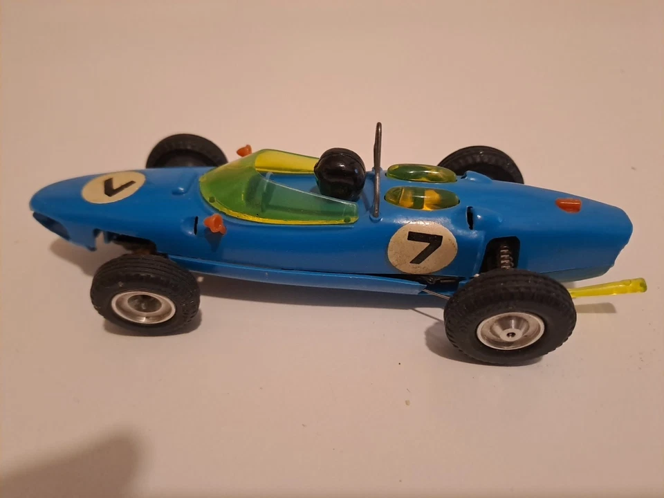 Joma Miniamil Monthlery Ferrari F1 Bleue N°7 1/30 Slot Car Almost Mint France - Immagine 2 di 4