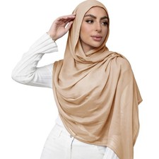 Viscose Hijab Scarf Women Muslim Cotton Jersey Fashion Long Shawl