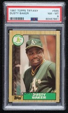 1987 Topps Tiffany Dusty Baker #565 PSA 8 1mq2