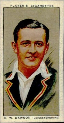 1934 Players Cricketers EDWARD DAWSON Vintage Tobacco Cigarette Card