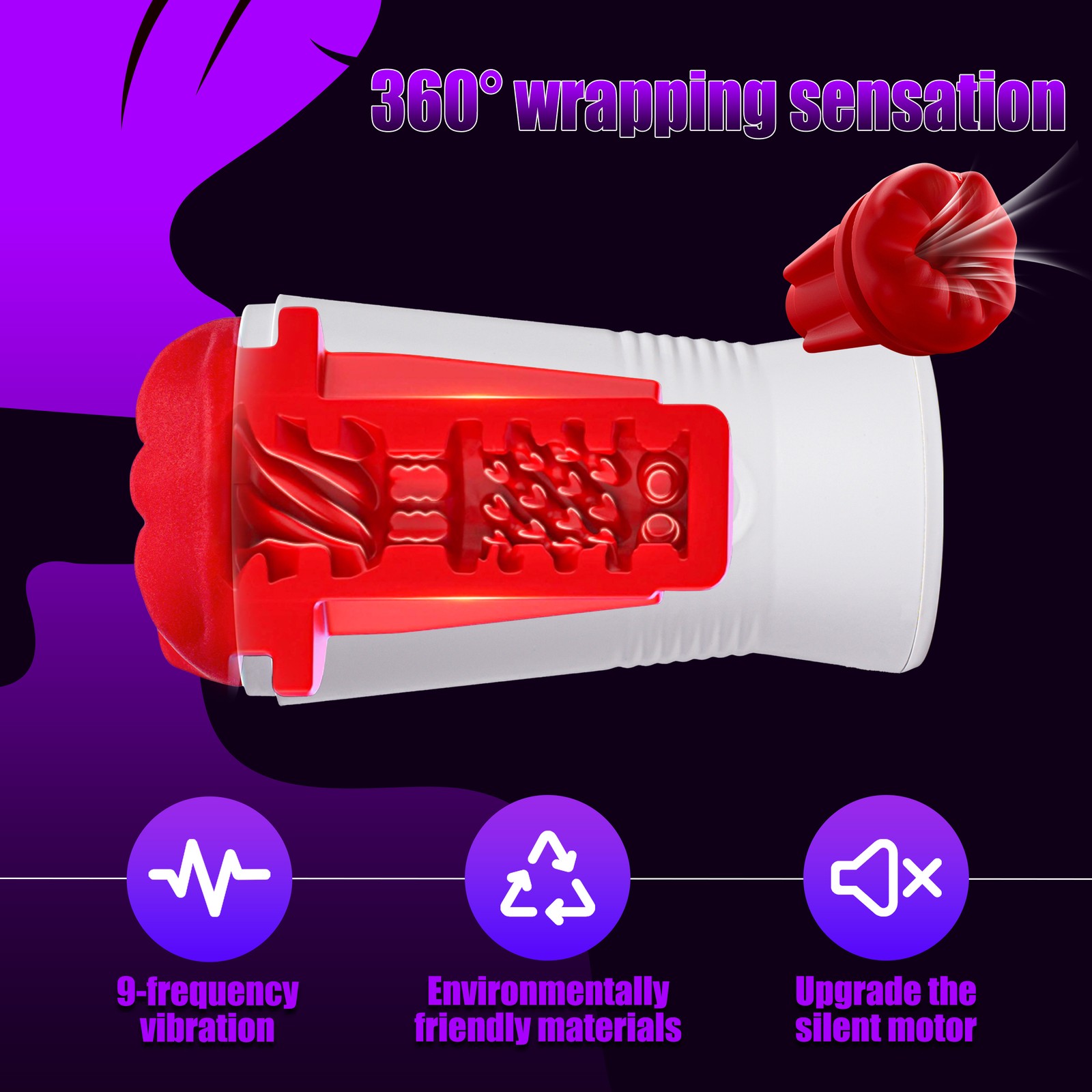 3Typ Masturbator Cup Taschenmuschi Penispumpe Handsfree Erotikspielzeug Vibrator