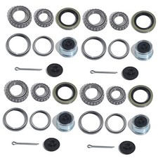 4 Sets 3500 LB Boat Trailer Axle Bearing Kits, L68149 L44649 Bearing Kits, 32
