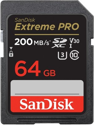SANDISK Extreme PRO  UHS-I, SDXC Speicherkarte, 64 GB, 200 MB/s