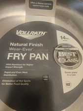Vollrath 14inch Wear-Ever Aluminum Frying Pan Brand New