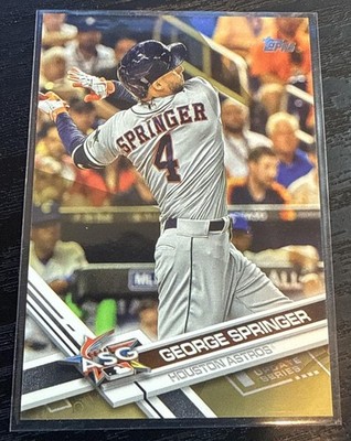 2017 Topps Update George Springer #US9 Gold 636/2017 Astros