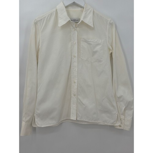 Balenciaga, Vintage Balenciaga Paris Off White Cotton Button Down Shirt Sz 40 Made in Italy