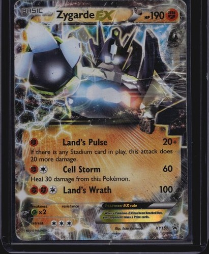 Pokémon TCG XY Black Star Promos Zygarde XY151 Damaged
