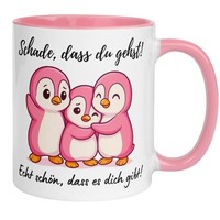 Tasse Abschied – „Pinguine - Schade Dass Du Gehst“ – Abschiedsgeschenk Kollegin