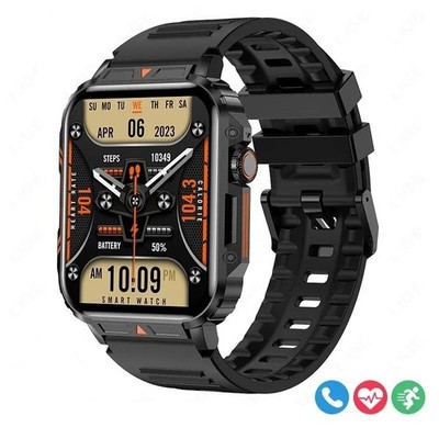 Smart Watch SENBONO 1,95 zoll Outdoor Bluetooth Smartwatch Schwarz