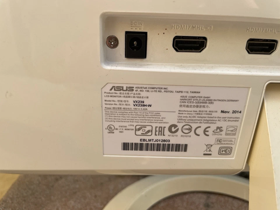 Monitor Bildschirm von Asus VX239 - Bild 3 von 4