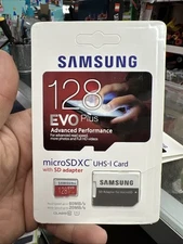 FAUX Samsung EVO Plus 128GB Micro SDXC UHS-I Memory Card with SD Adapter