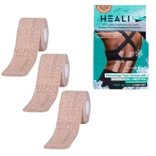 Heali Kinesiology Tape 3 Pack | Precut Sports Tape for Knees, Joints & Muscles