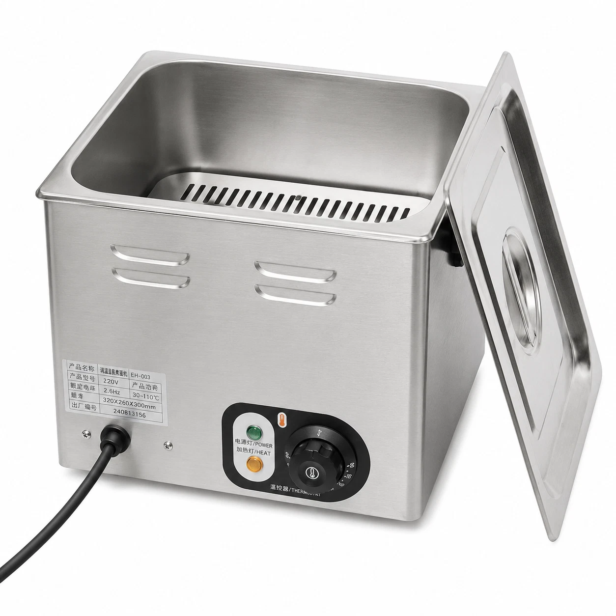 Commercial Electric Egg Cooker 60 Eggs Stainless Steel Boiler Thermostat
Opens in a new window or ta