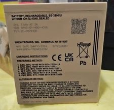 Bren-Tronics BB-2590A/U 7.5 Ah, Rechargeable Lithium-Ion Battery, 251 Wh P