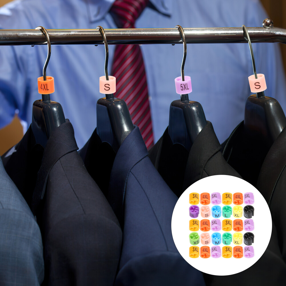 200pcs Color Coded Clothes Hanger Size Markers for Clothing Racks eBay