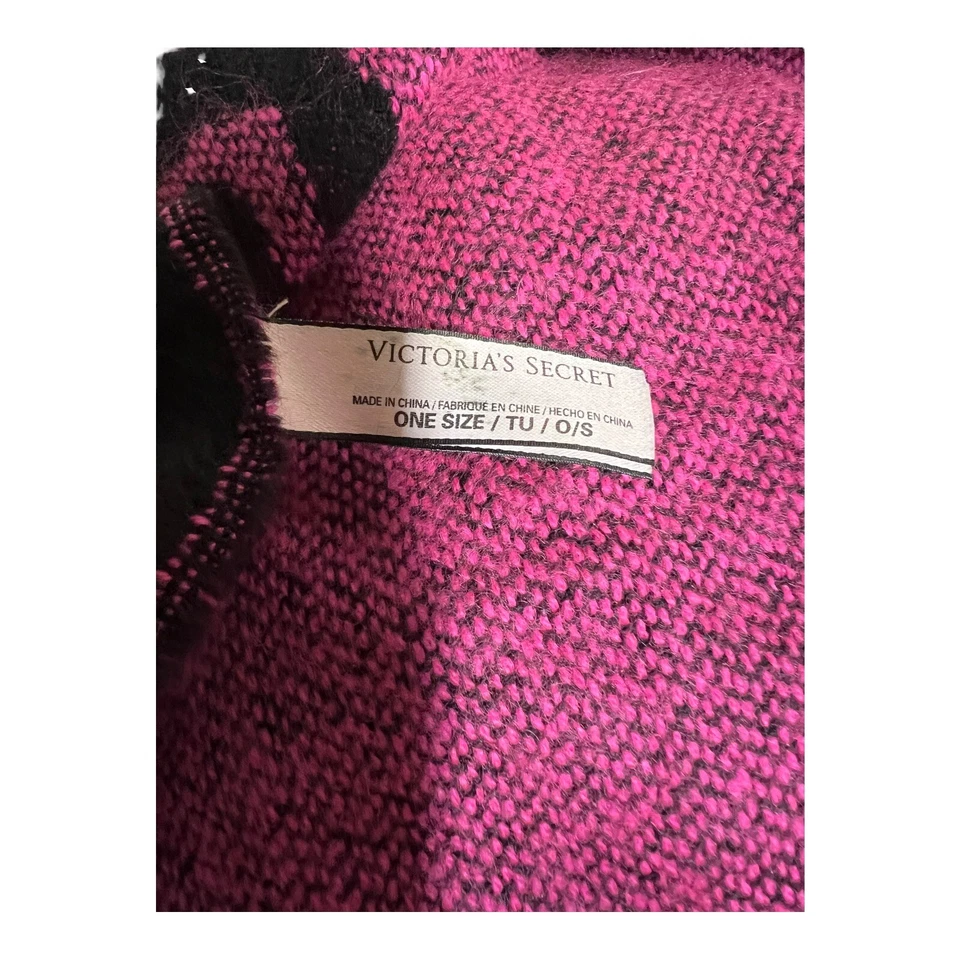 Victoria's Secret Negro Rosa Amor Tiro Manta Tapiz Día de San Valentín Regalo Foto 3 de 3