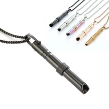 Breathing Necklace for Adult Anxiety Relief Pendant Quit Smoking Meditation Gift