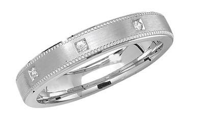 Bague De Mariage En Platine 950 - Largeur 3mm, Style Bande Confort, Fait Main Au Royaume-Uni
