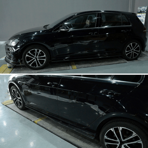For Volkswagen VW GOLF 7 VII MK7 R R-LINE 14-19 Carbon Side Skirt Extension Lip - Picture 5 of 12