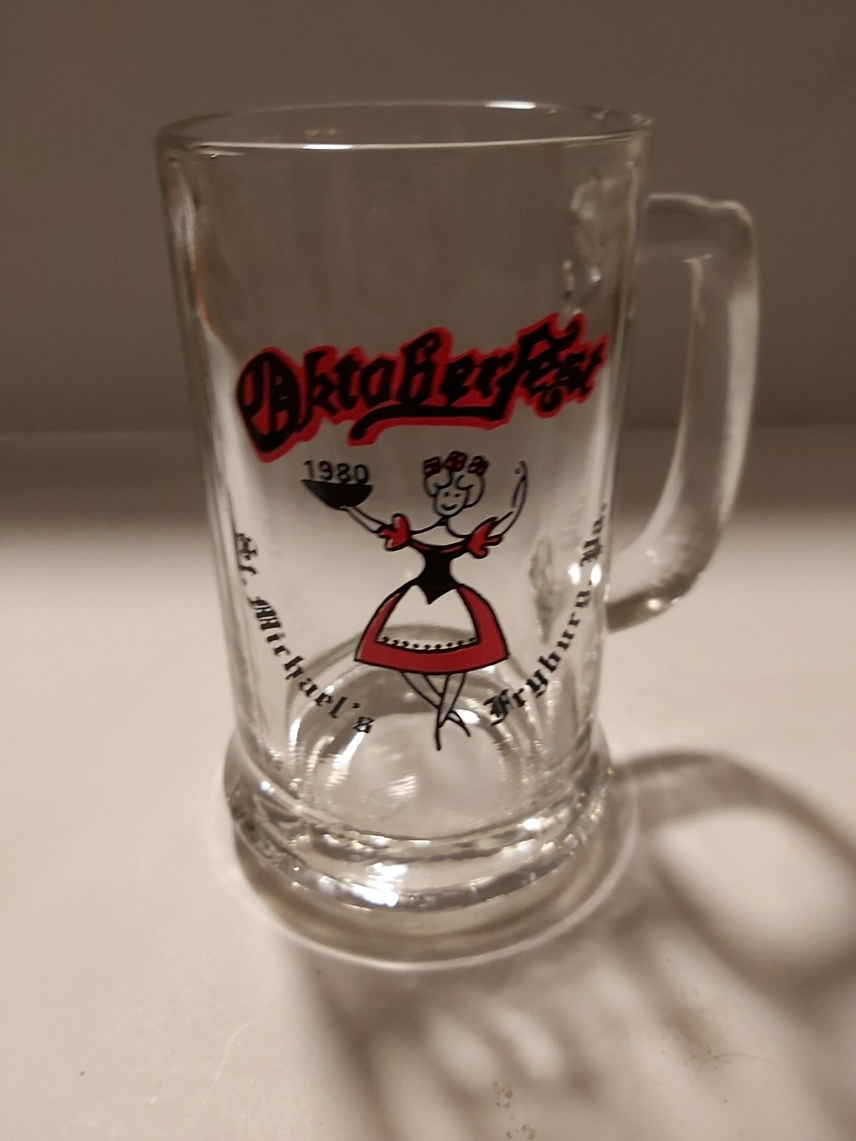 1980 Fryburg St. Michael's Oktoberfest Beer Glass Mug stein Fryburg PA