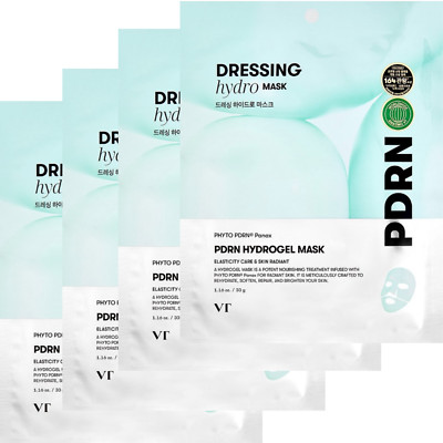VT Cosmetic Dressing Hydrogel Mask 33g x 4EA Elasticity Care Skin Radiant