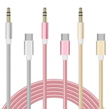 Type C to Aux Cable USB Type-C Male To 3.5mm Cord Car AUX Music Audio Adapter