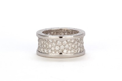 Bvlgari 18k White Gold Diamond B Zero1 Ring Ref Bulgari Retail 18 900 Ebay