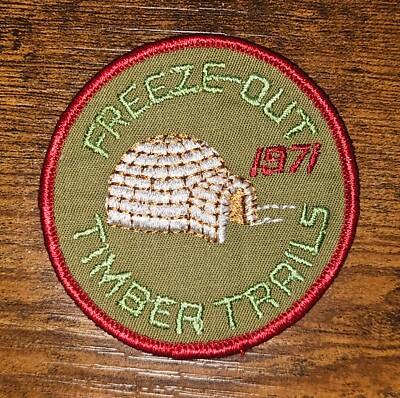 Timber Trails Council Michigan Freeze Out 2971 Vintage Boy Scout BSA Patch