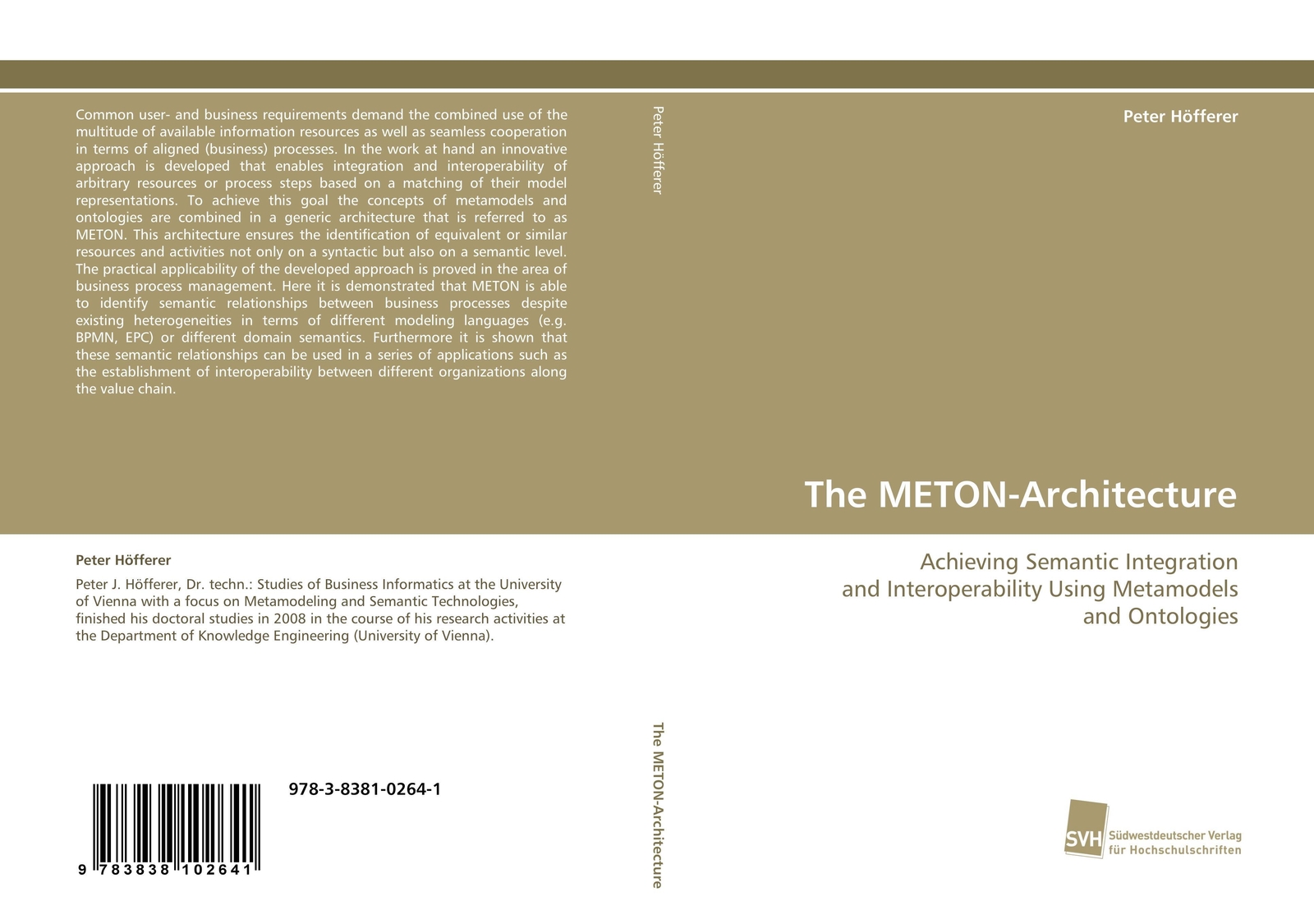 Thumbnail - Peter Höfferer | The Meton-architecture | Taschenbuch | Deutsch (2009)