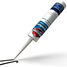 Aquarium Silicone Sealant   10.1oz Black, Waterproof  Fish Tank Safe, Fast Cure