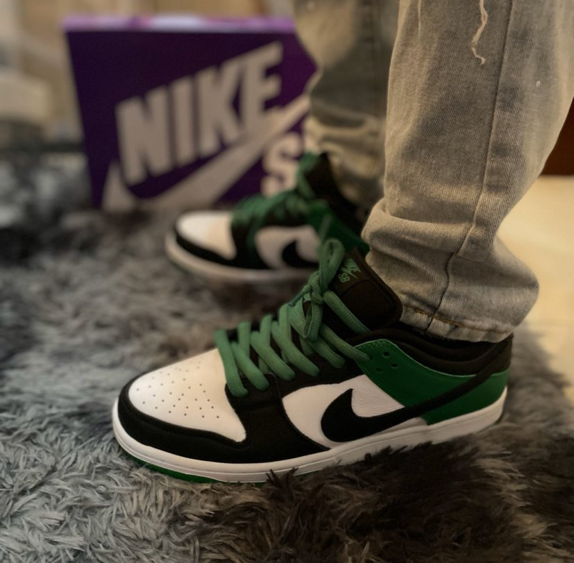 シューズ(男性用) NIKE DUNK LOW PRO SB LUCKY GREEN 25.5 BQ6817-303 Nike SB Dunk Low Pro St. Patrick's Day Shamrock