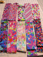 Jelly Roll 20 Pc Strips Quilt Fabric 2 x 42 Cotton PINKS/BLUES NEW
