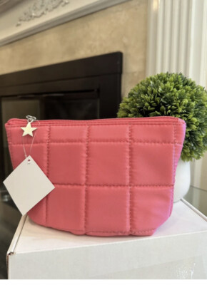 Pink Cosmetics Bags With Tags From Macys .