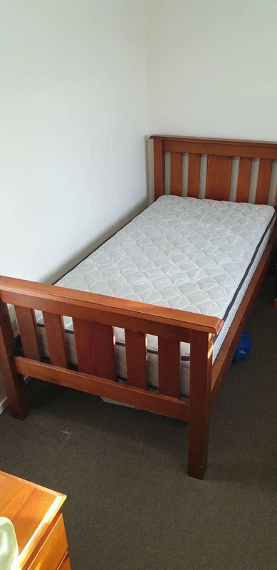 Single Wooden Bed Mattress Bedside Cabinet Beds Gumtree