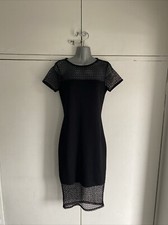 River Island Stunning Ladies Dress Size 10 Black Vgc!!