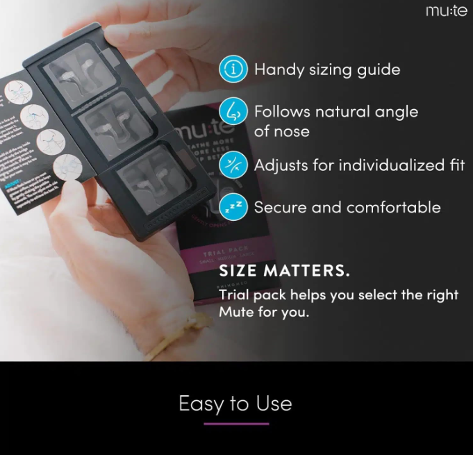 Rhinomed Mute Snoring Device Trial Pack Breathe More Snore Less Sleep