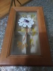 Vintage Wooden Jewelry Box with Hand-Painted Flower Taiwan Small  — photo 2