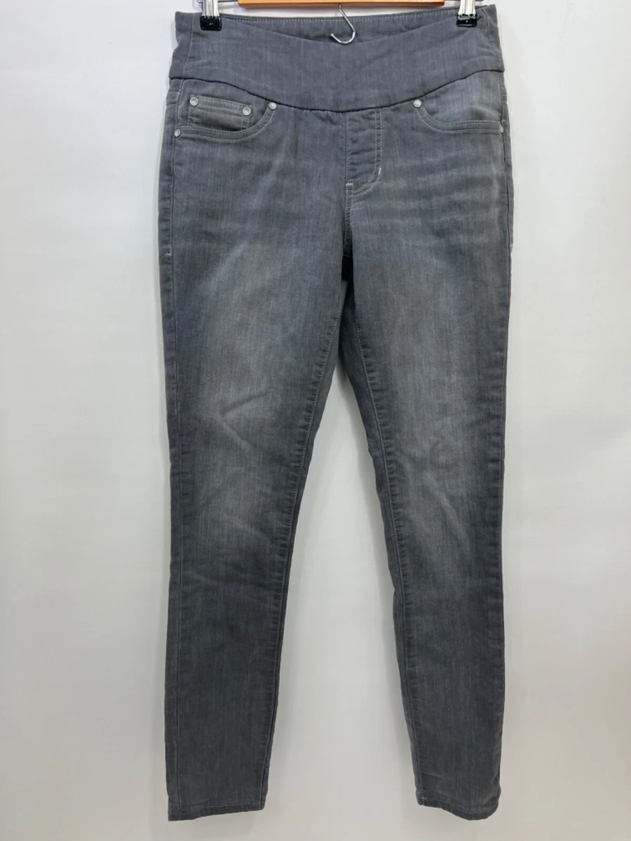 Jag Jeans Denim Capris Pull On Elastic Gray Stretch Slim Skinny
