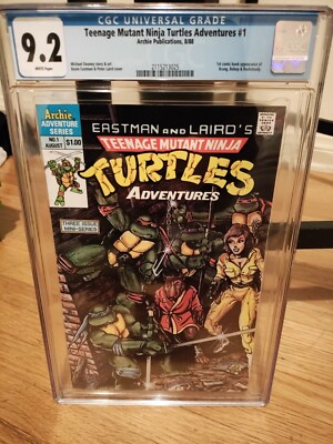 Teenage Mutant Ninja Turtles #1 (1988 Mini)  CGC 9.4  White Pages