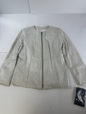 NWT Terry Lewis Classic Luxuries Women s 100% Leather Jacket Plus Size XS