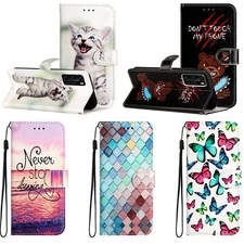 Flip Flower Cat Wolf Wallet Phone Case for iPhone 16 Pro 17 Air 16 15 14 Pro 16E