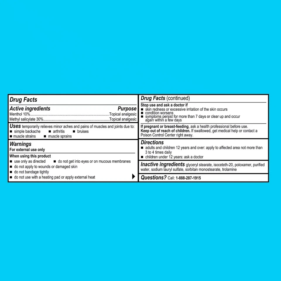 Paquete de 3 cremas para aliviar el dolor frío y calor Equate Extra Strength, 3 oz cada una Foto 4 de 4