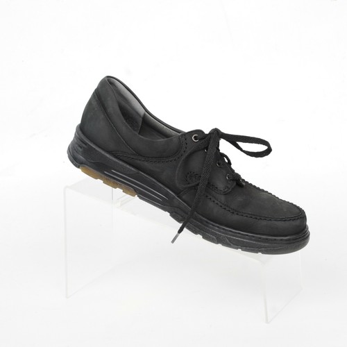 Mephisto City Hiker Negro Cuero Nubuck Air Jet Mock Puntera para Caminar Zapato para Mujer 10 - Imagen 4 de 11