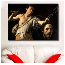 David With The Head Of Goliath by Caravaggio | Poster or Wall Sticker Decal |