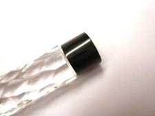 Bathroom light cord pull - Glass effect clear acrylic teardrop design  5 Colours