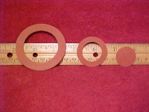Eagle Gas Can 3Pc.Gasket Set 2.5-1 17/32-1"o.d.