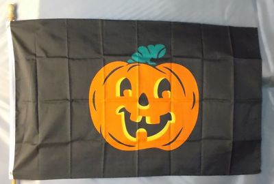HALLOWEEN PUMPKIN 3X5 FLAG NEW 3'X5' FEET BIG FALL JACK O LANTERN