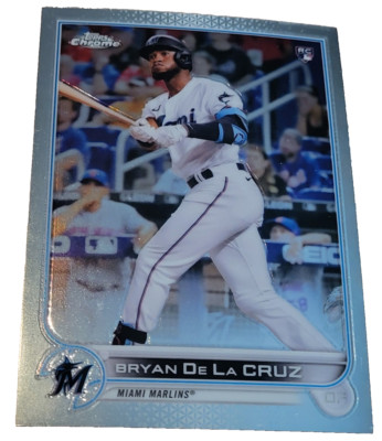 2022 Topps Chrome #216 Bryan De La Cruz Miami Marlins MLB Baseball Card (J7