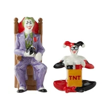 DC Comics Justice League Joker and Harley Quinn Salt & Pepper Shaker Set 6003882